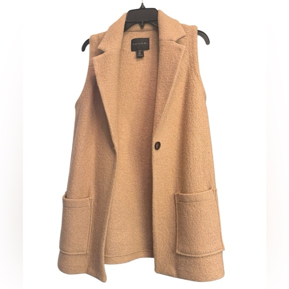 Tahari Women's Tan Vest - Picture 2 of 5